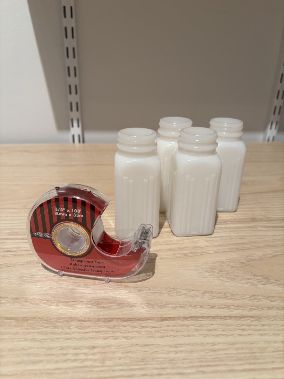 Set of Vintage MCM Porcelain Spice Jars - No Lids - photo 3