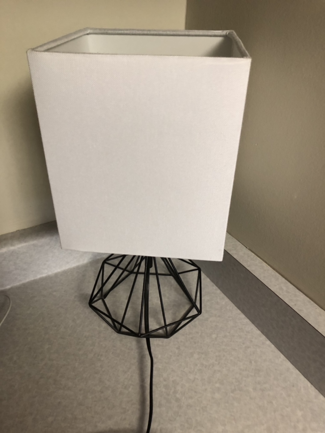 Geometric Table Lamp with White Shade - photo 2