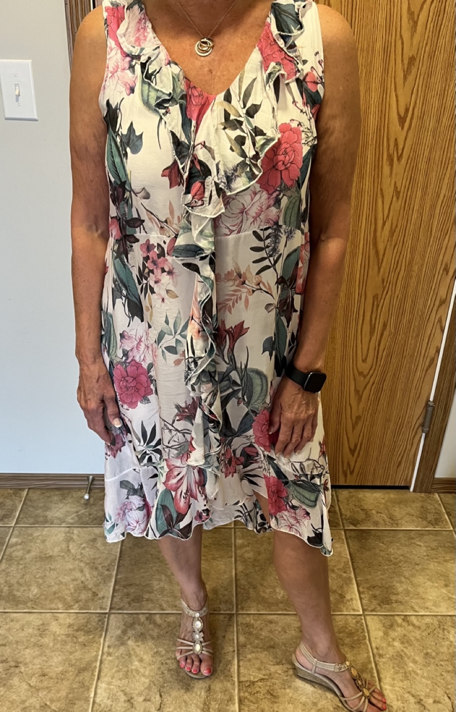 Floral Sleeveless Summer Dress