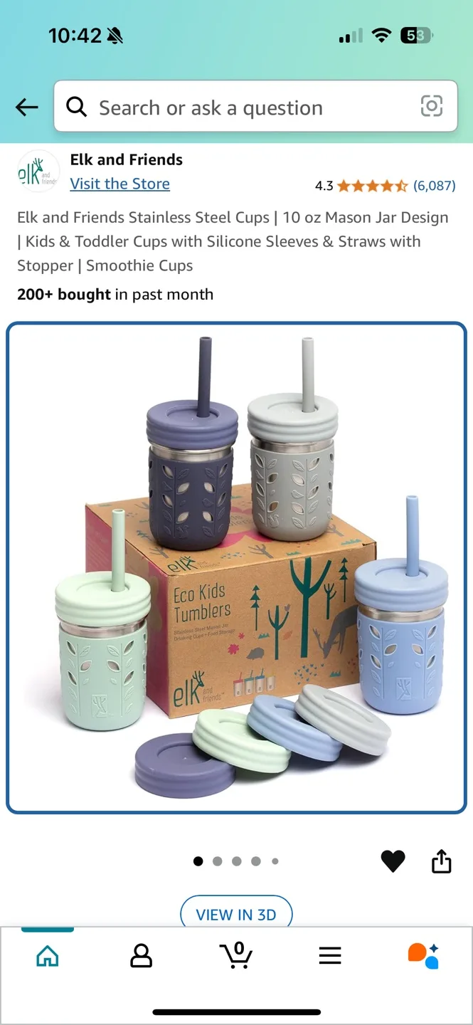 Elk and Friends Eco Kids Tumblers image indicator(2)