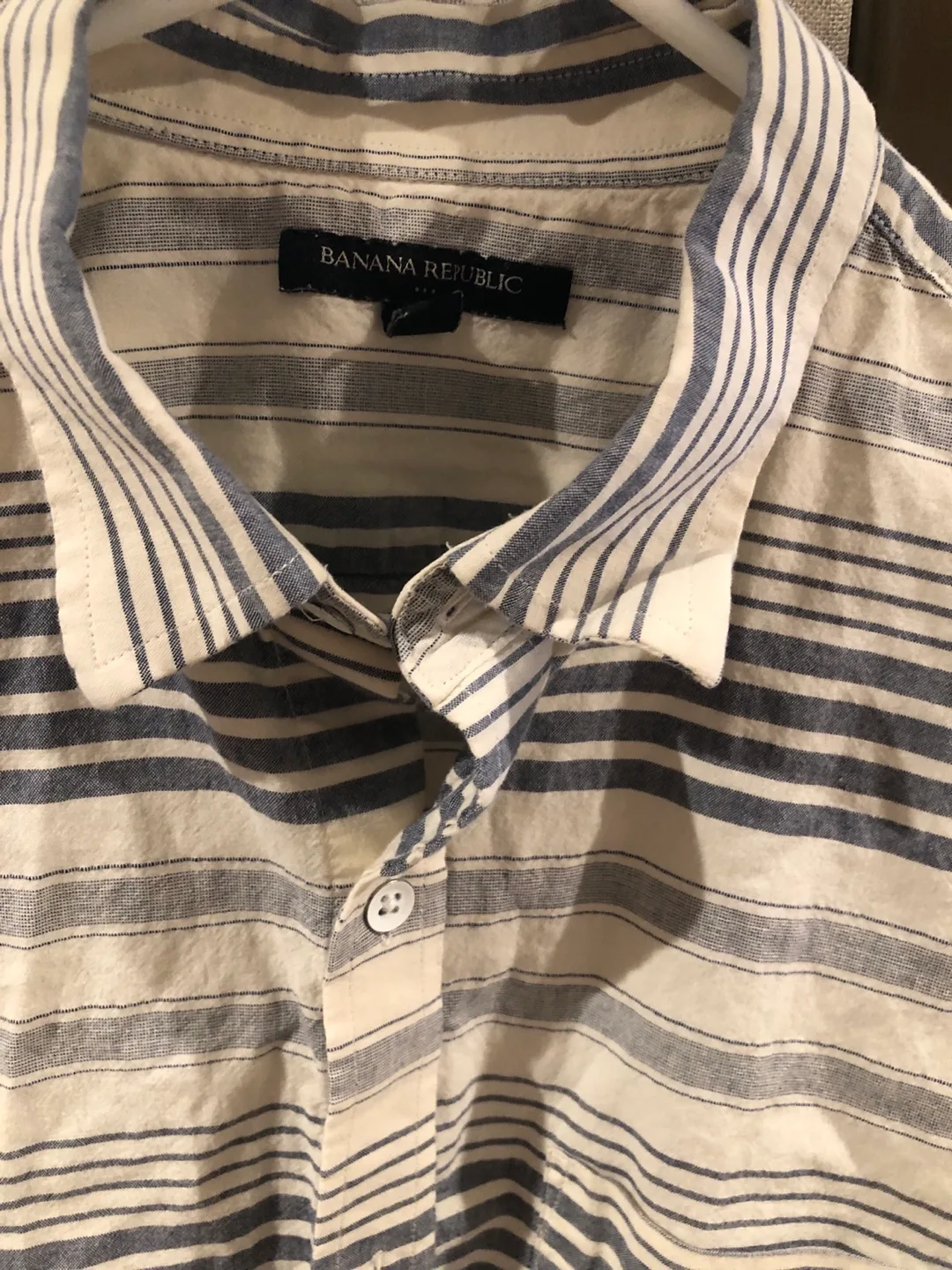 Banana Republic Women’s Short Sleeve Striped Button-Down Shirt image indicator(2)