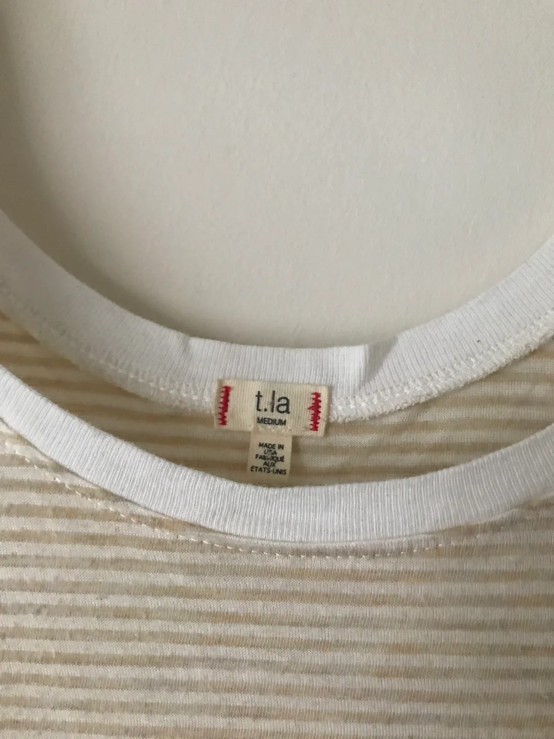 t.la Women's Medium Striped Tank Top 💚 image indicator(2)