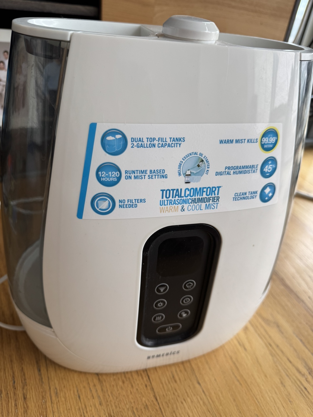 Homedics TotalComfort Ultrasonic Humidifier