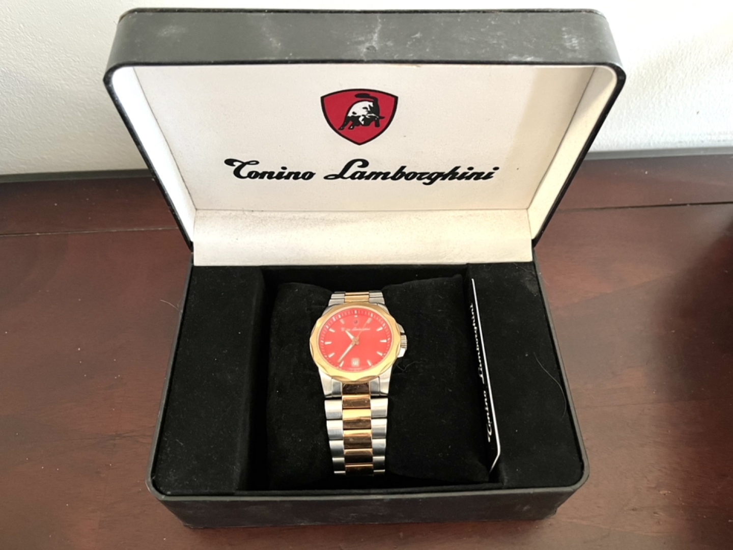 Tonino Lamborghini Watch - Red Face, Two-Tone Band - photo 2