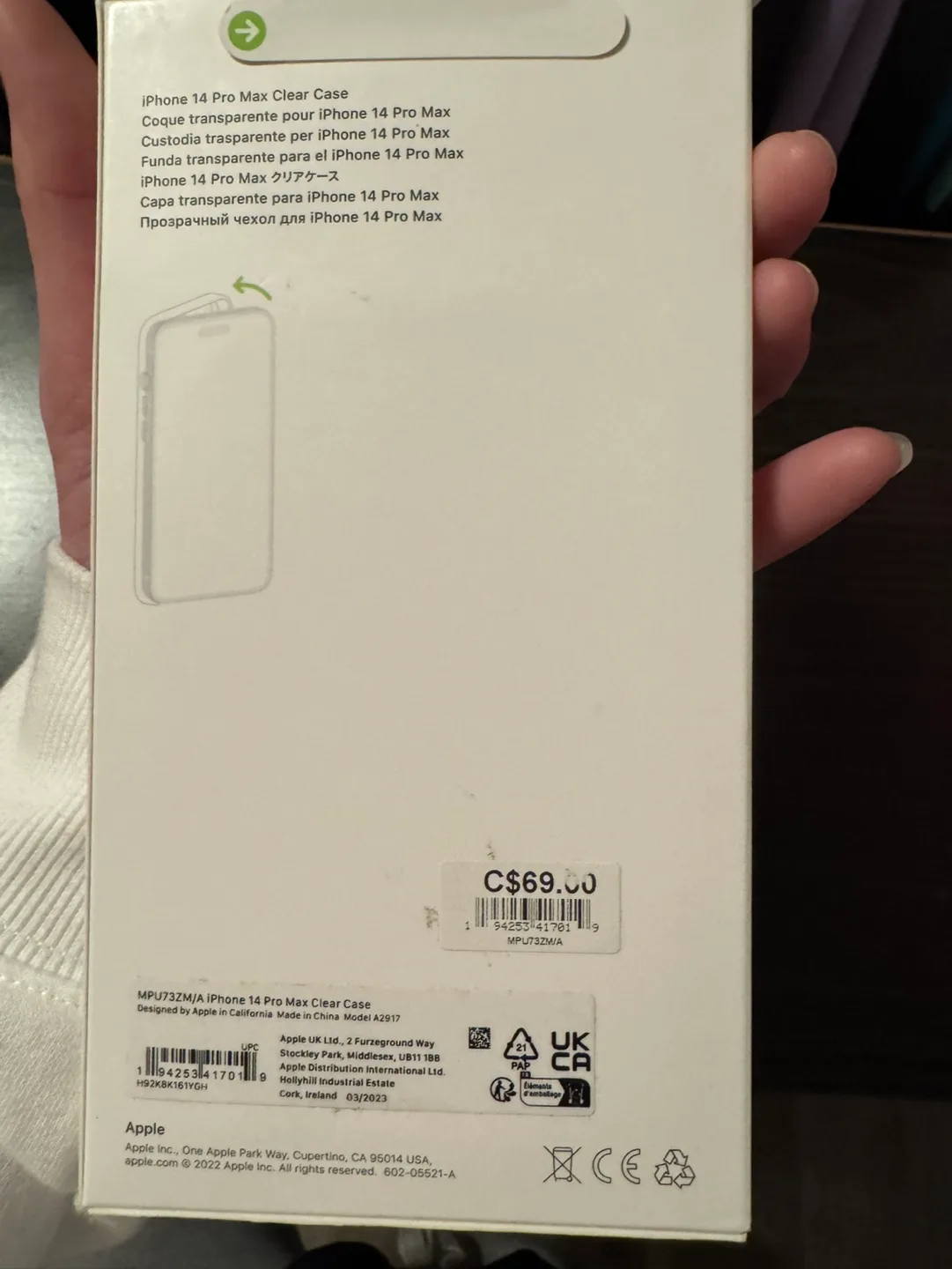 Apple iPhone 14 Pro Max Clear Case with MagSafe image indicator(2)