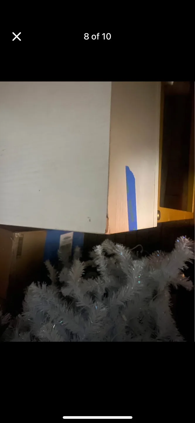 White and Gold Desk with Two Drawers image indicator(7)