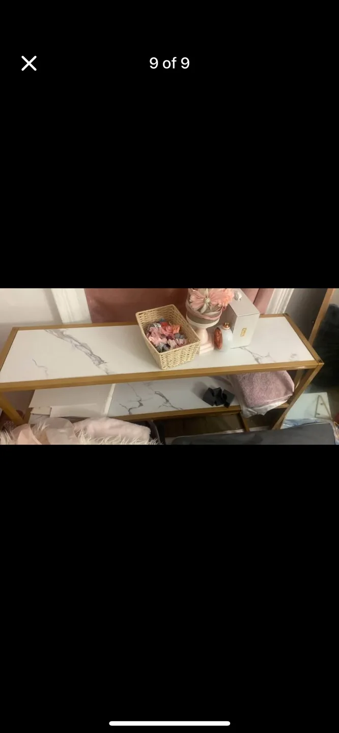 Living Room Table Set - 3 Pieces Marble & Gold image indicator(7)