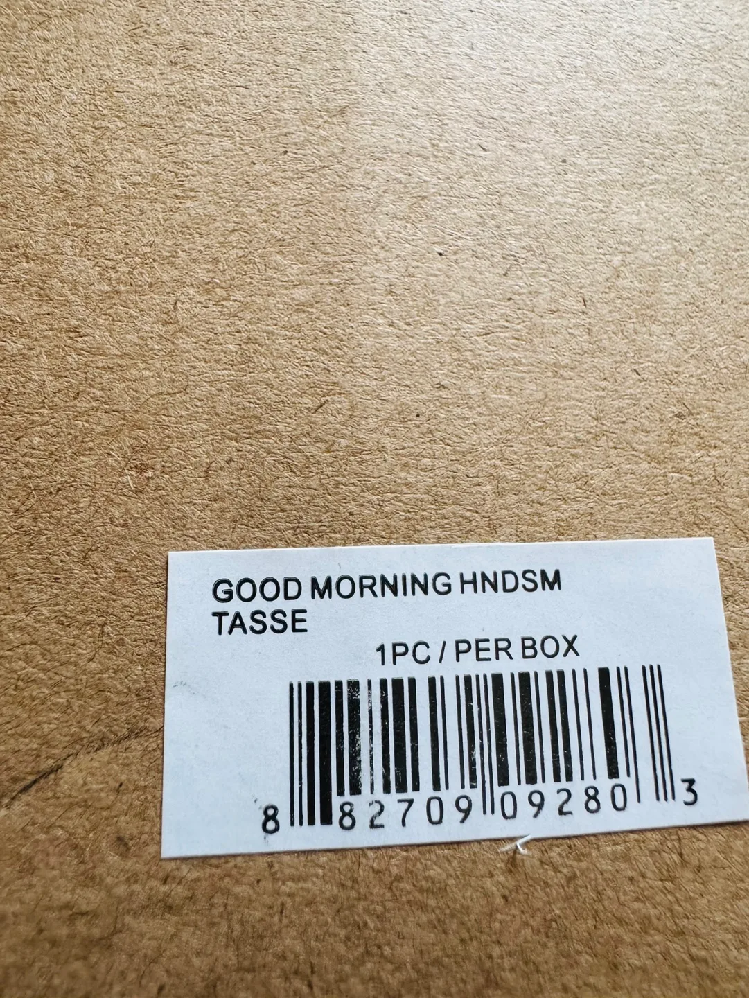 BNIB  Indigo Mug, GOOD MORNING HANDSOME -  Retail $12.00 image indicator(2)