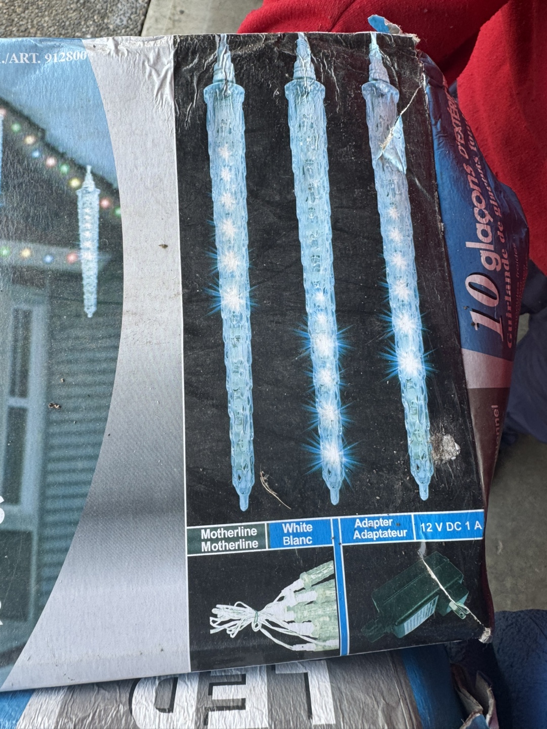Two boxes of LED DEL 10 Outdoor Icicle Lights - photo 2
