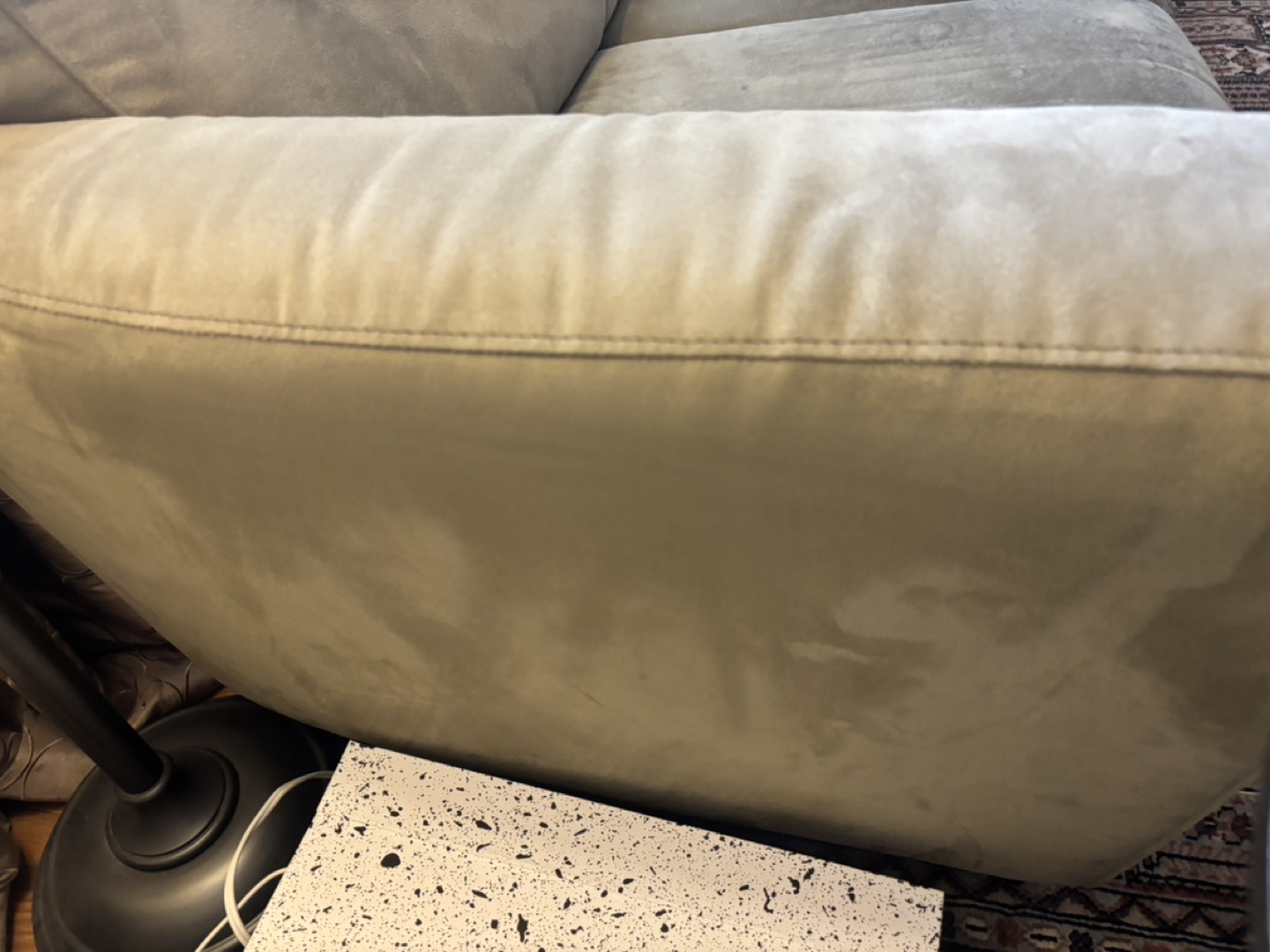Sofa - green microfiber - photo 3