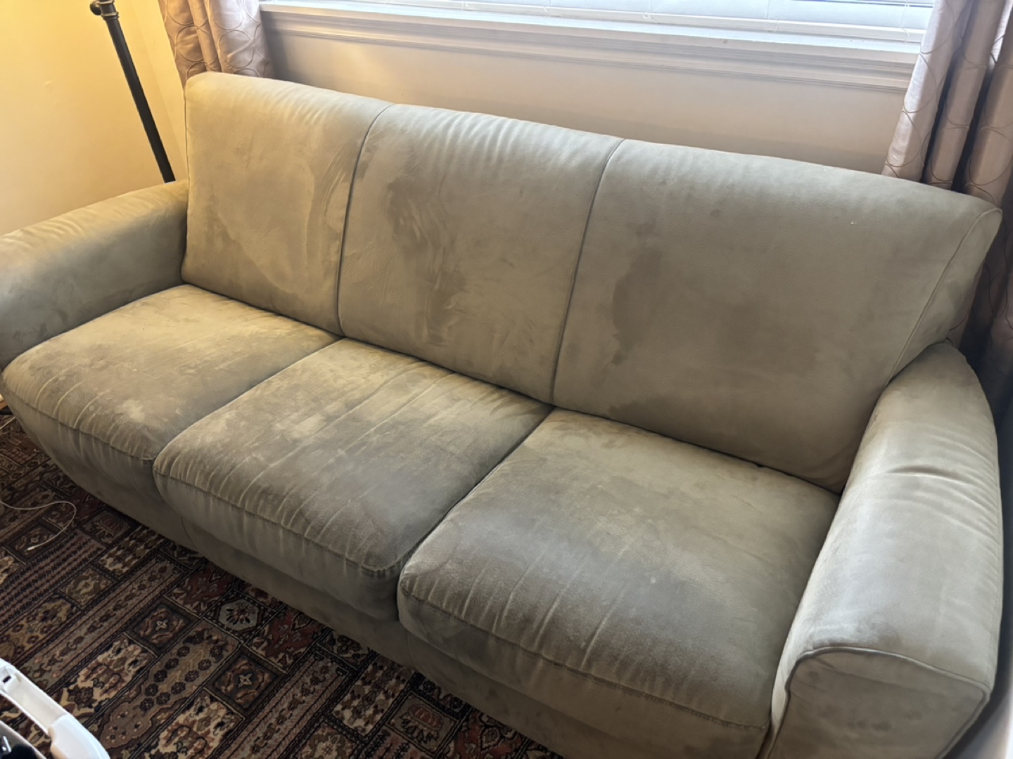Sofa - green microfiber