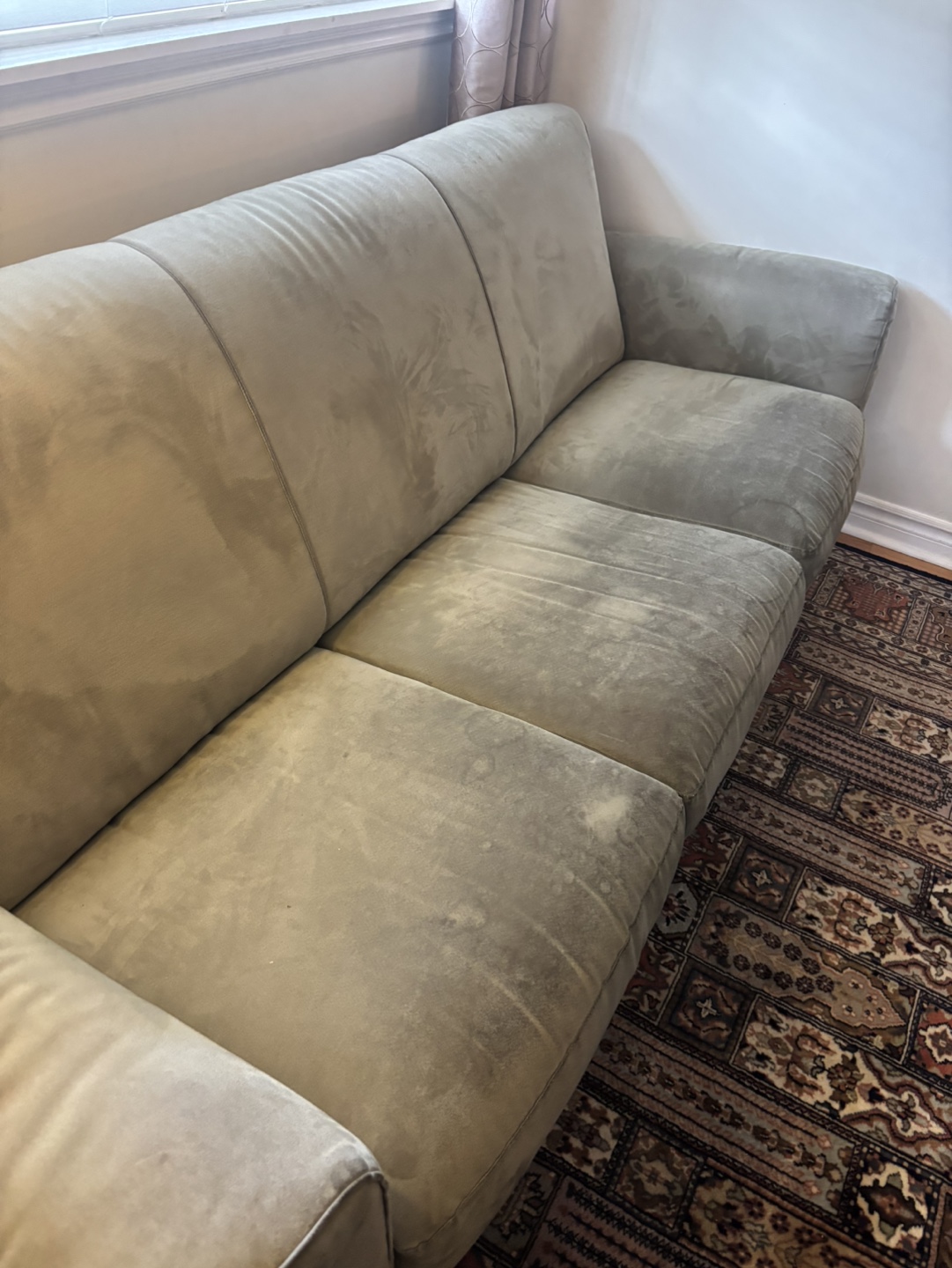 Sofa - green microfiber - photo 2