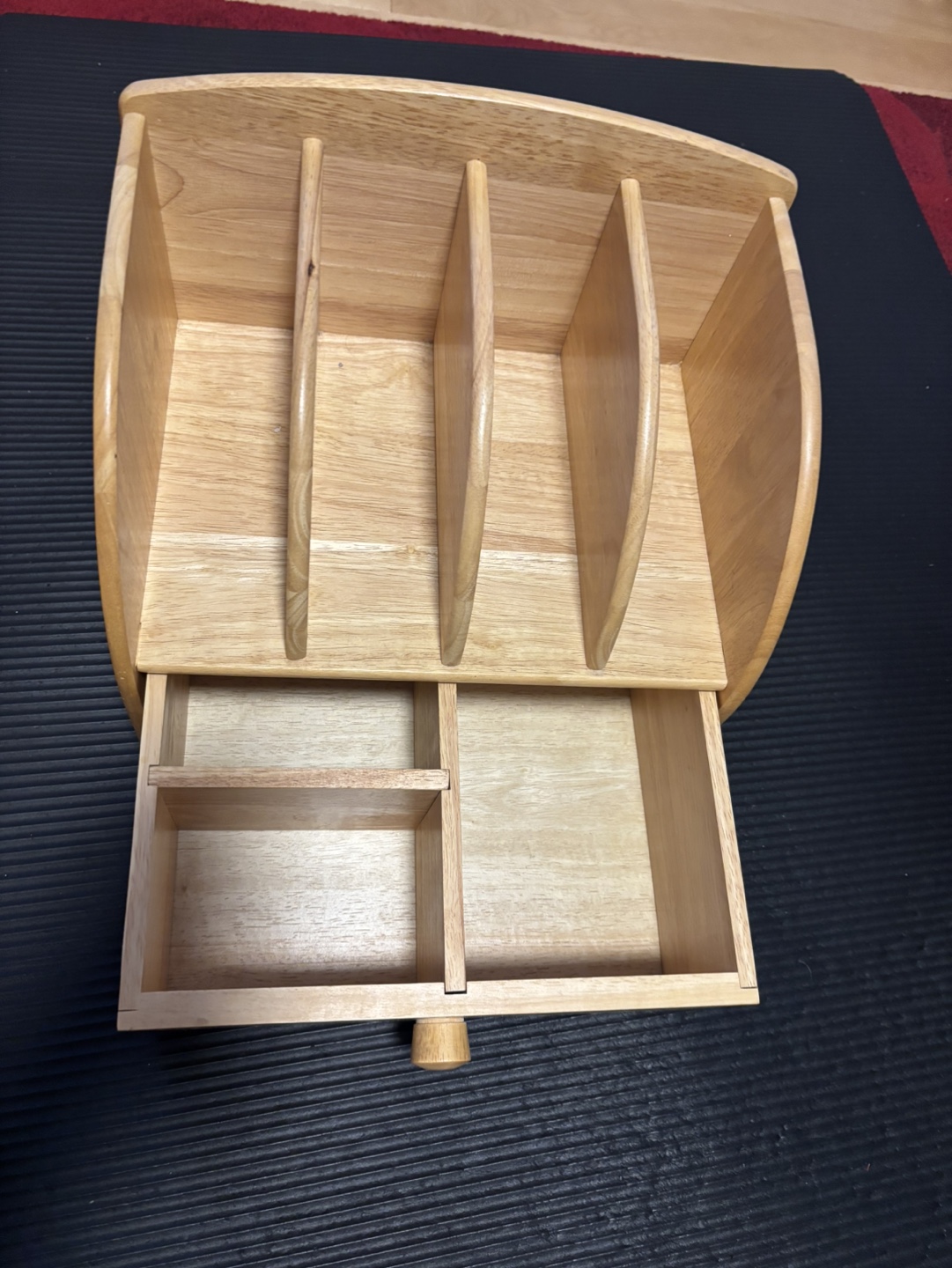 Wooden  Organiser with Drawer - photo 2