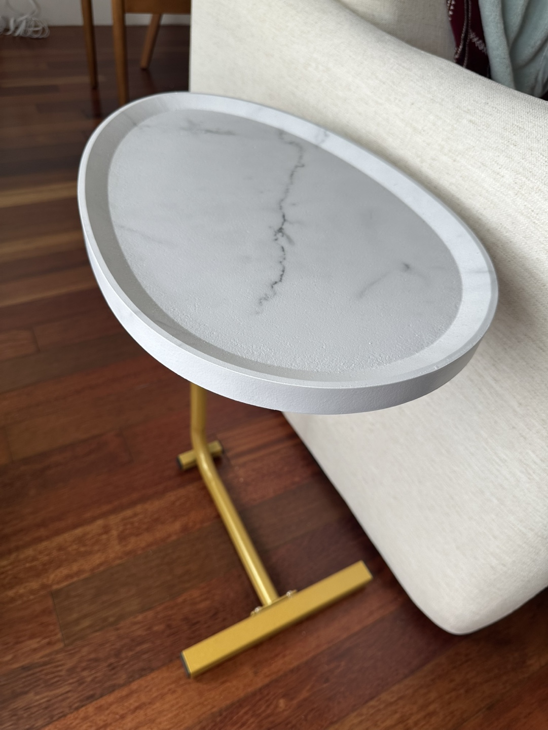 Marble Like Side Table