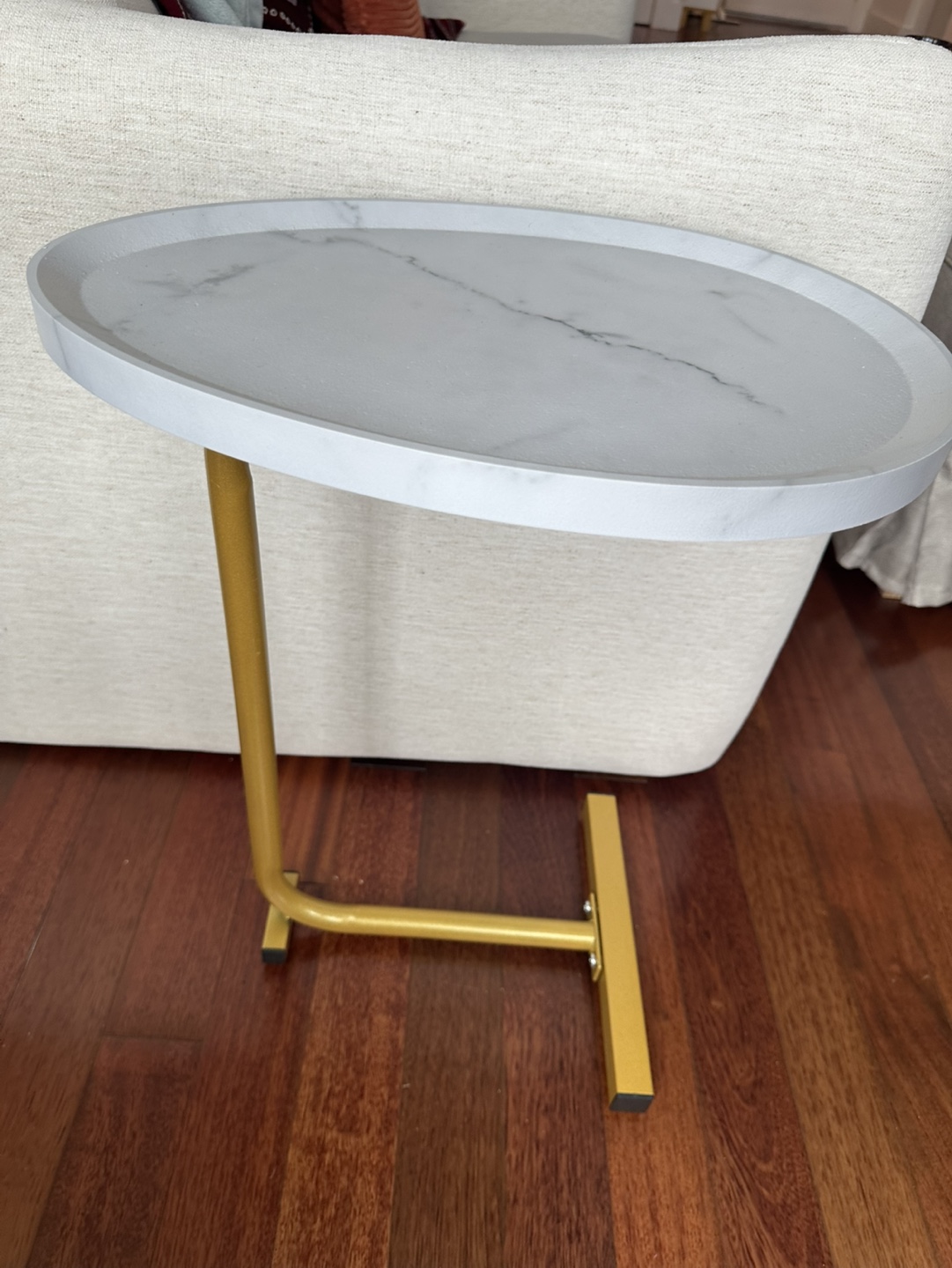 Marble Like Side Table - photo 2