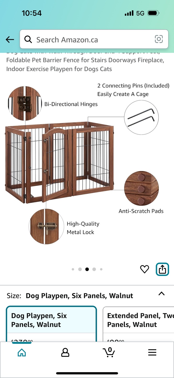 Six-Panel Foldable Pet Playpen - photo 2