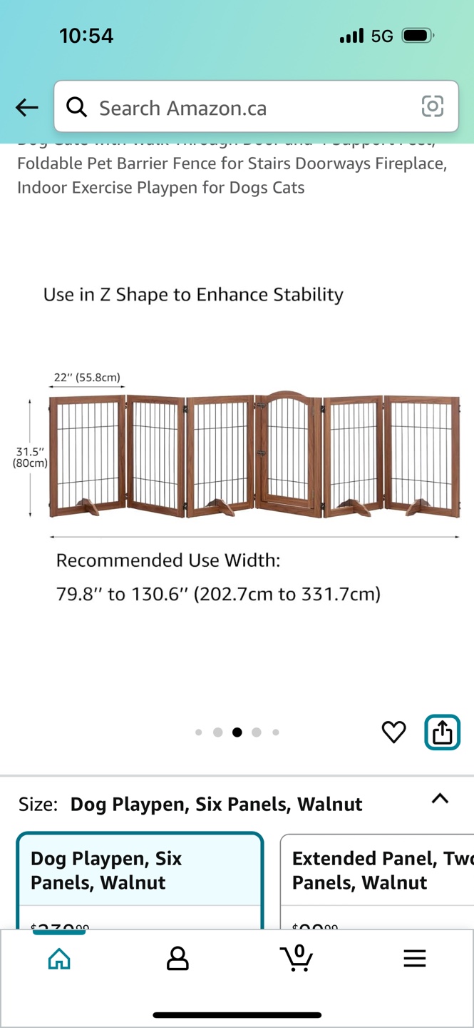 Six-Panel Foldable Pet Playpen