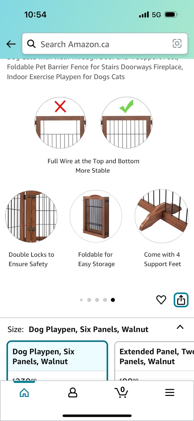 Six-Panel Foldable Pet Playpen - photo 3