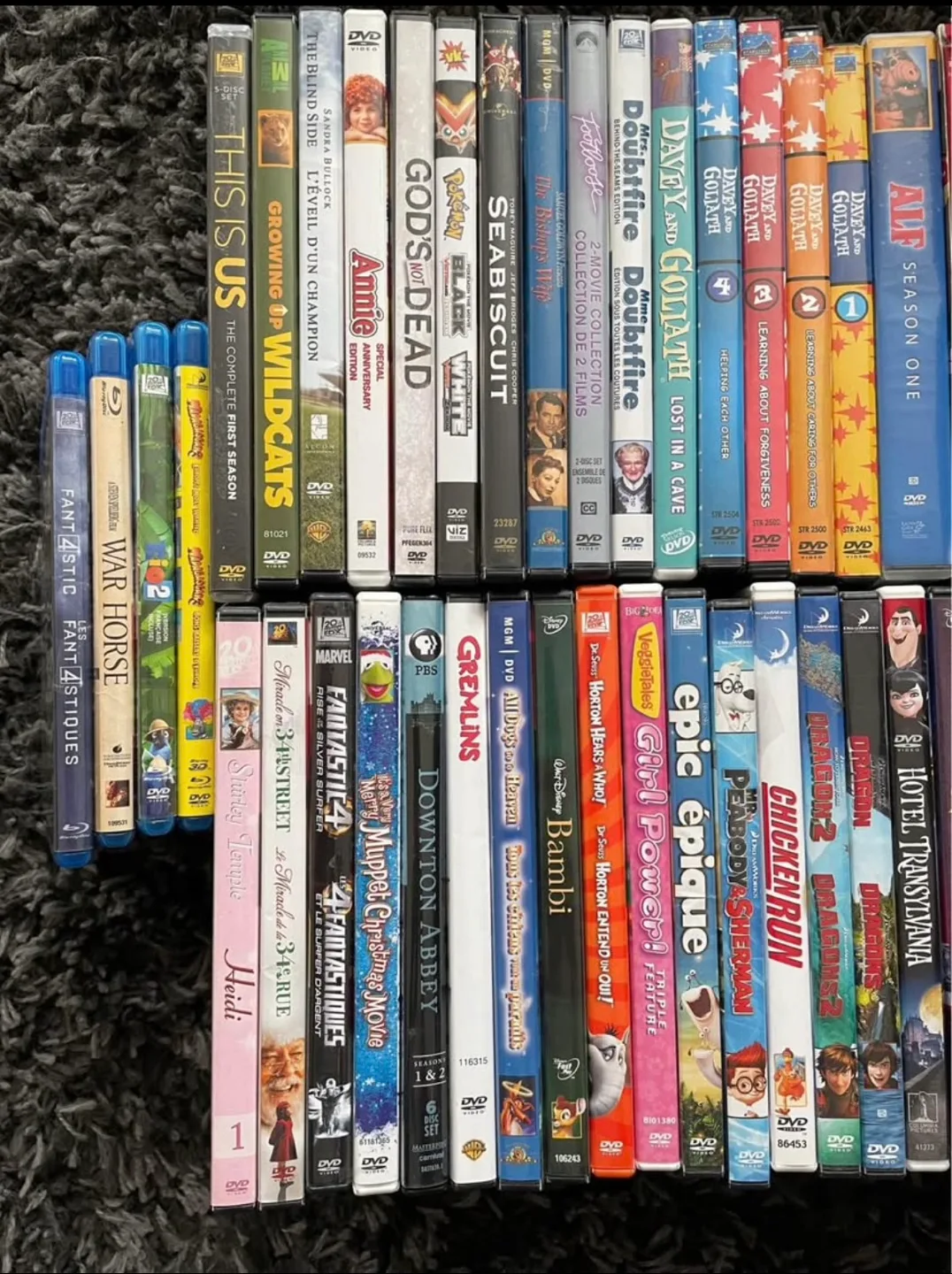 Blu-Ray and DVDs thumbnail