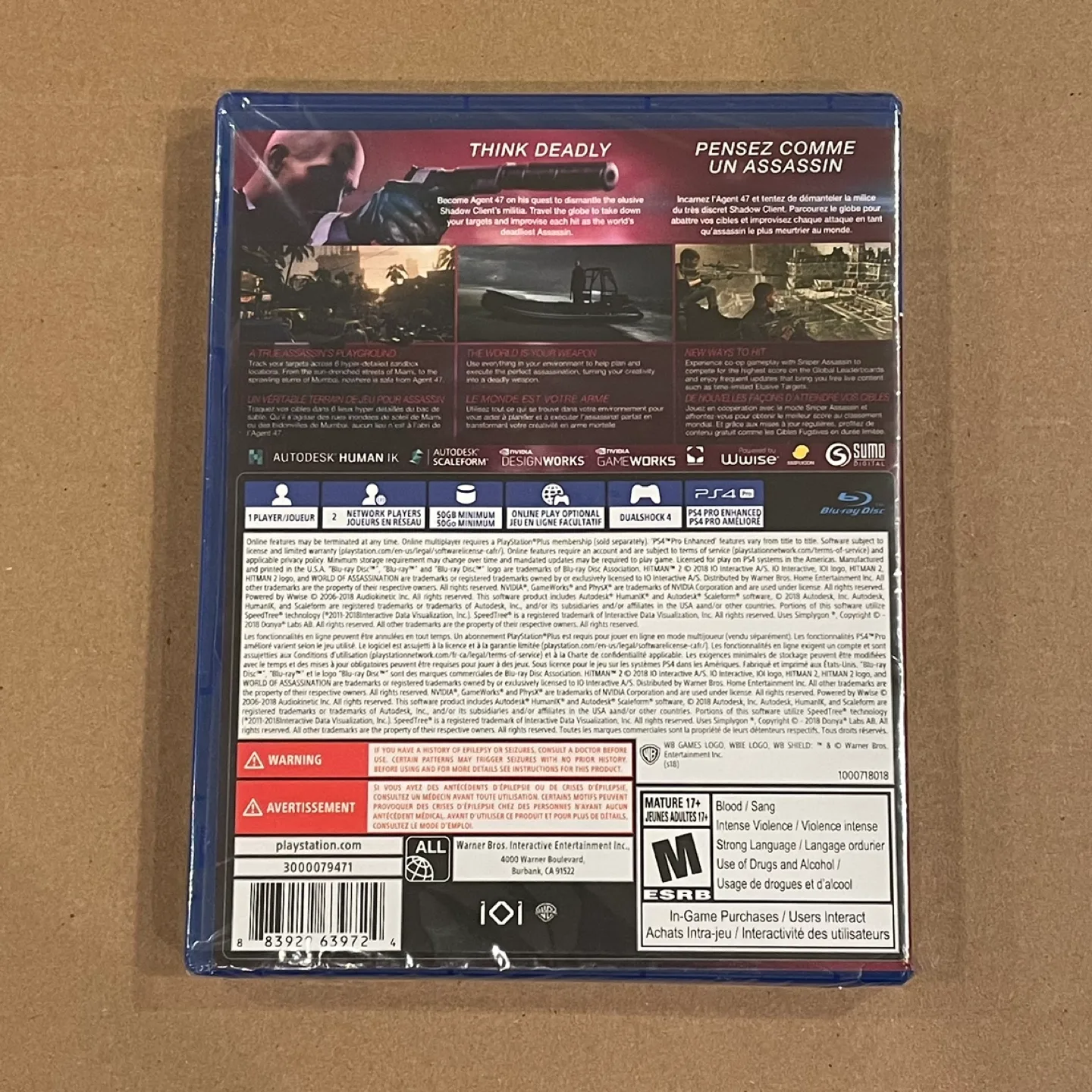 SEALED Hitman 2 PS4 Game image indicator(2)