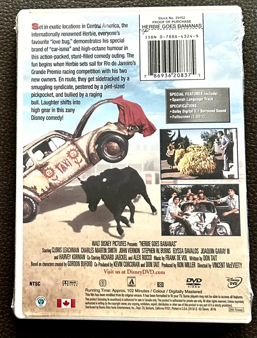 Herbie Goes Bananas DVD 💚 image indicator(2)