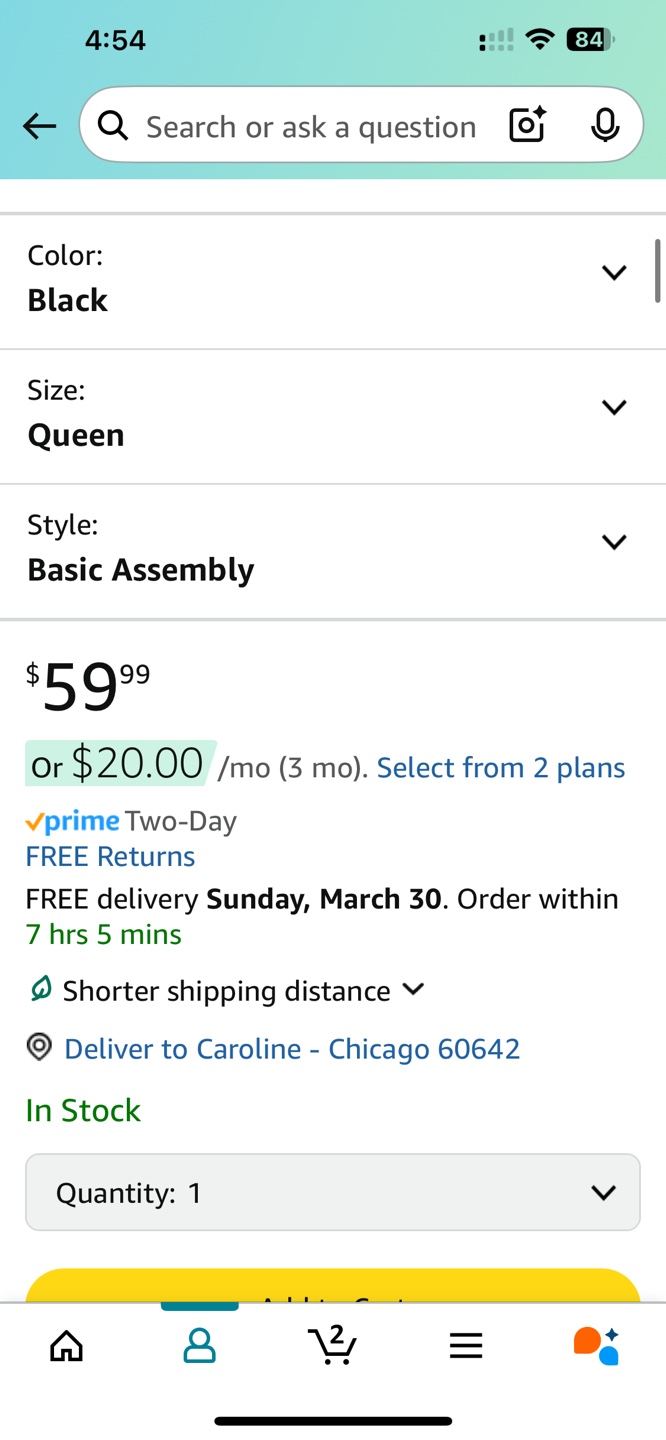 Queen Zinus 14in Mattress and frame - photo 5
