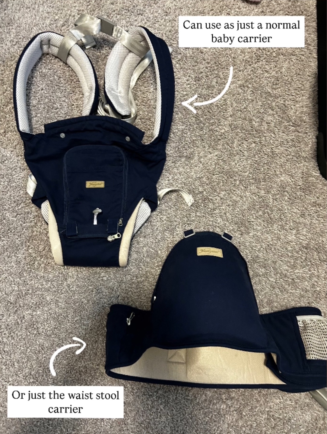 Baby carrier with waist support - photo 2