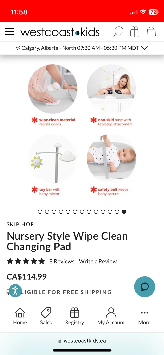Skip Hop Nursery Style Wipe Clean Changing Pad image indicator(6)