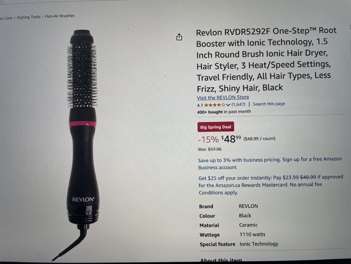 Revlon One-Step Volumizer Hair Dryer - photo 4