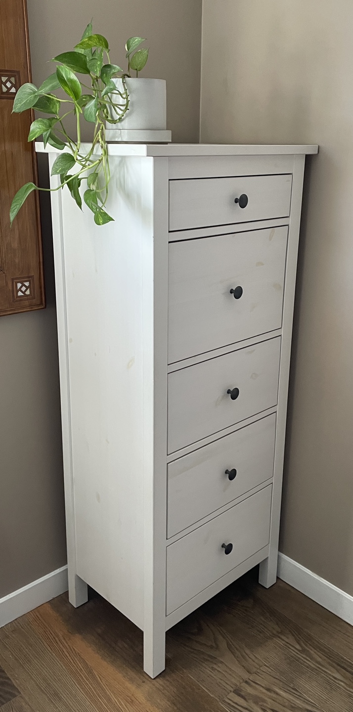 IKEA HEMNES 5-Drawer Tall Chest - White | Karrot