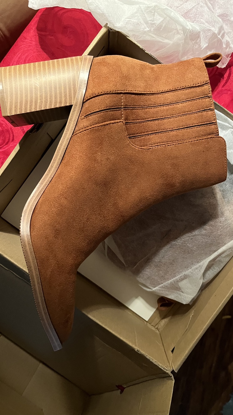 Brown Suede Ankle Boots