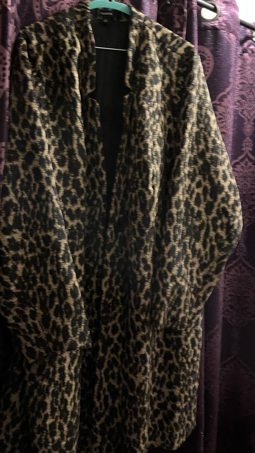 Torrid Leopard Print Coat Size 4