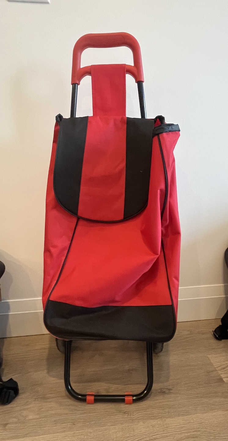 Red and Black Shopping Cart