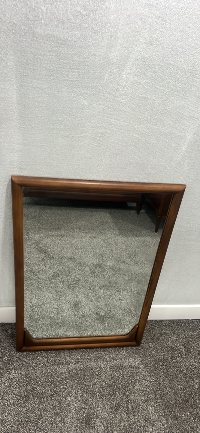 FREE DELIVERY Mid-Century Modern Wood Framed Mirror - photo 3
