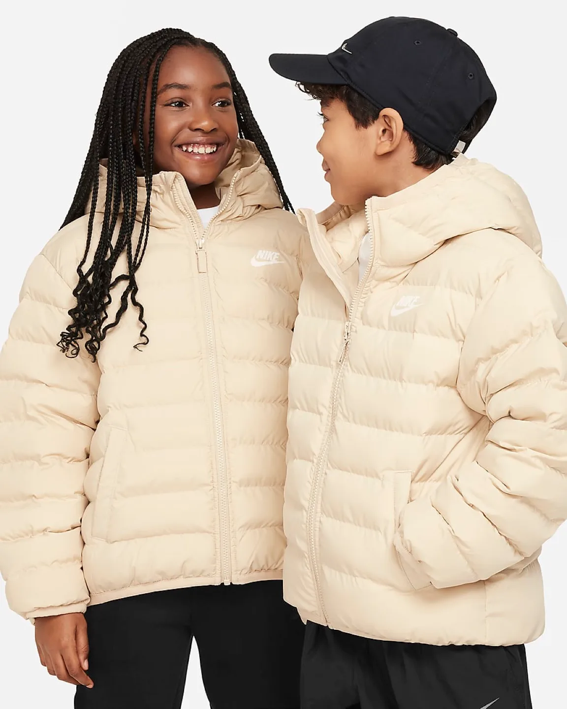 Nike Kids' Puffer Jacket - Light Beige image indicator(4)