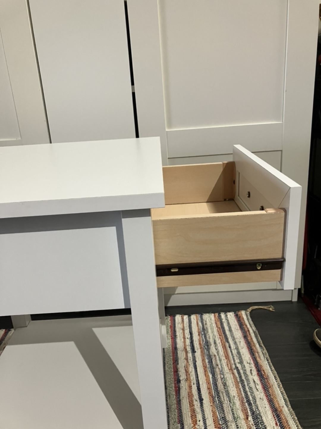 White One-Drawer Nightstand - photo 3