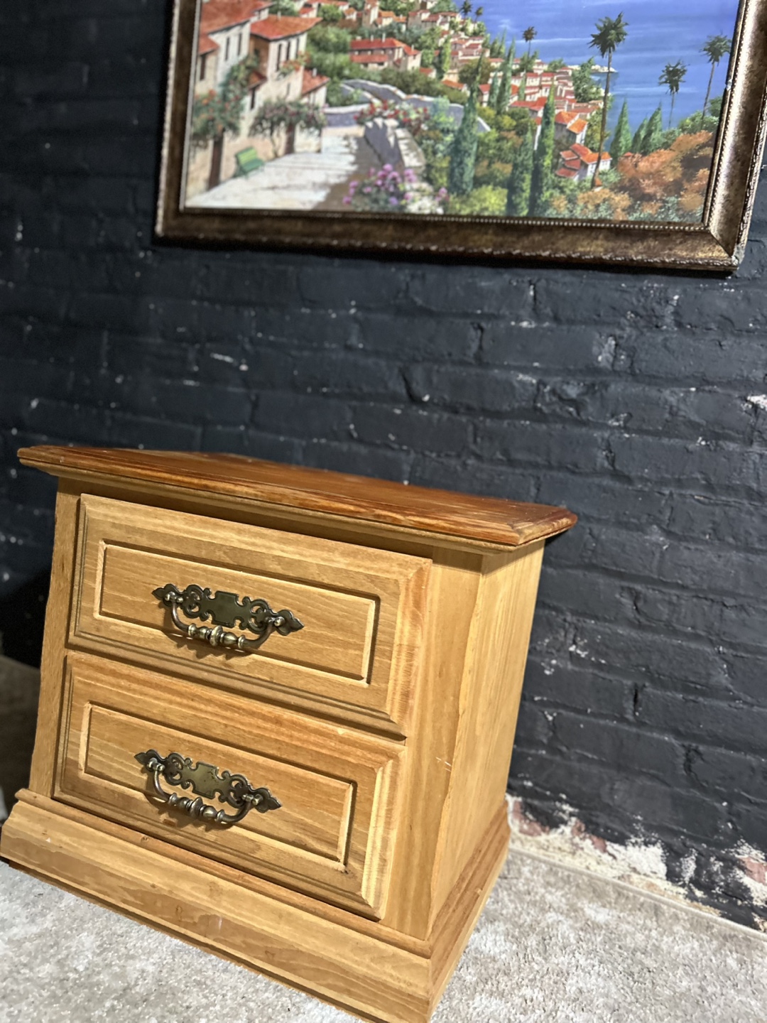 FREE DELIVERY Two-Drawer Wooden Nightstand - photo 2