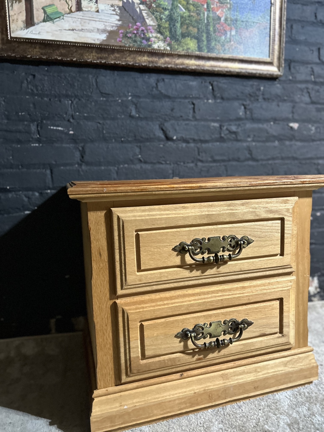 FREE DELIVERY Two-Drawer Wooden Nightstand - photo 3