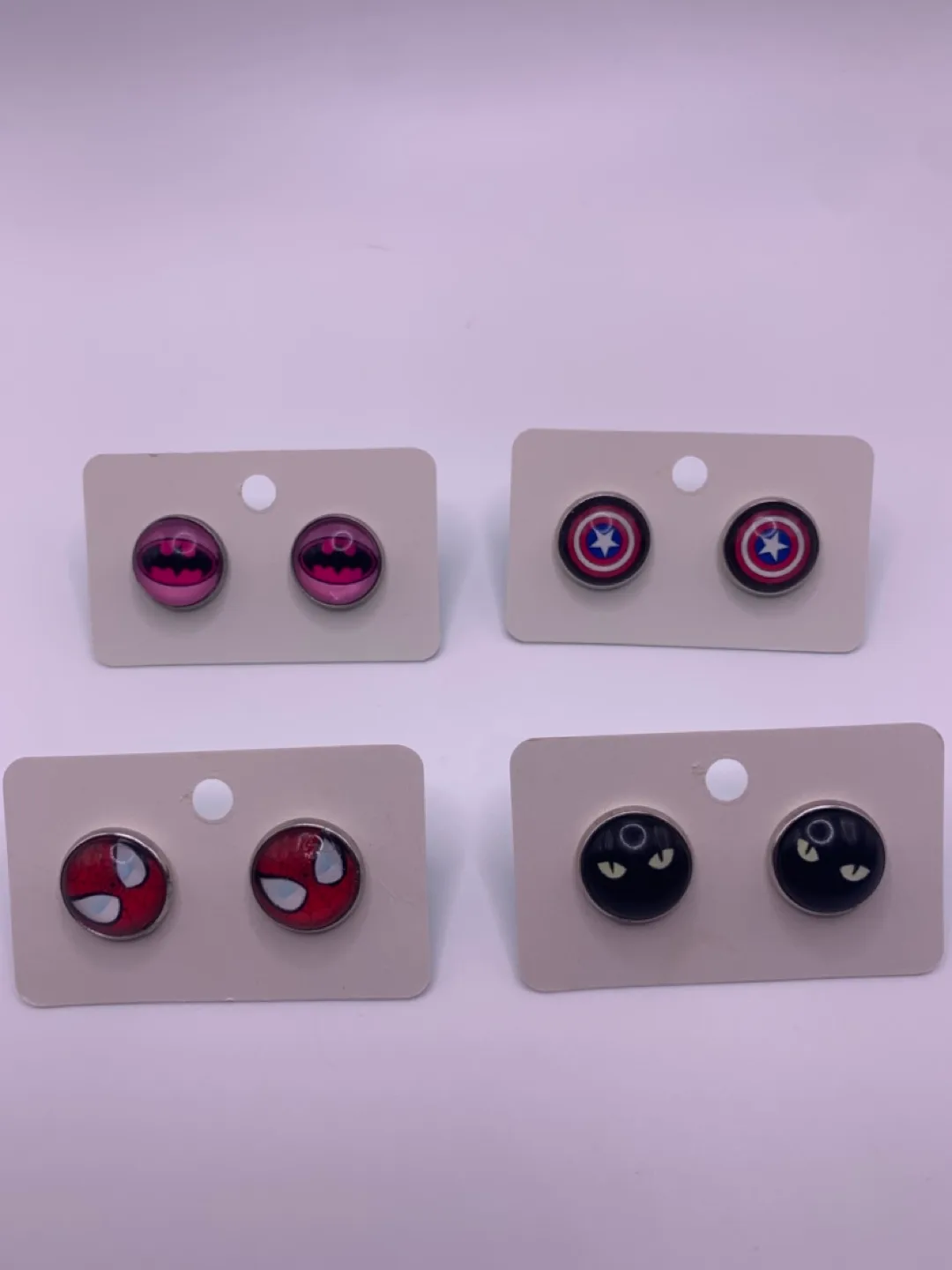 Cute Character/Plain Stud Earrings image indicator(3)