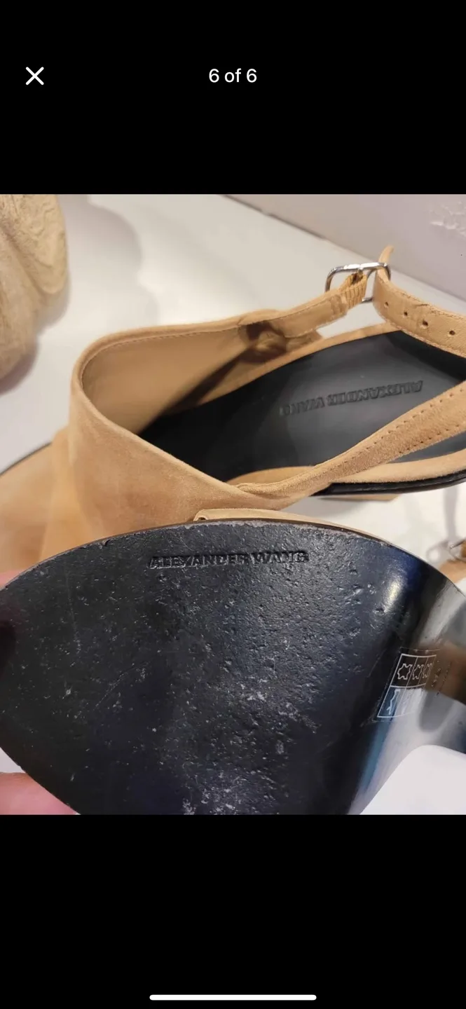 Alexander Wang Beige Suede Heels image indicator(5)