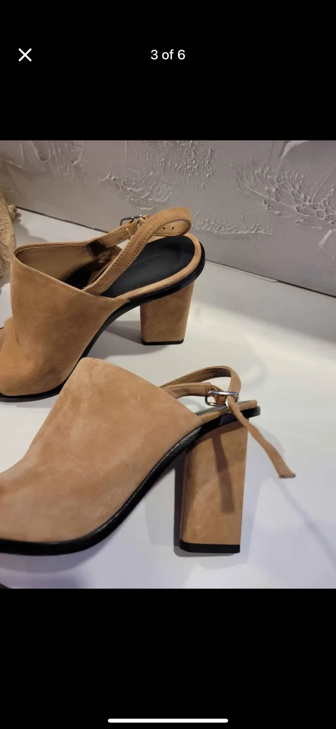 Alexander Wang Beige Suede Heels image indicator(2)