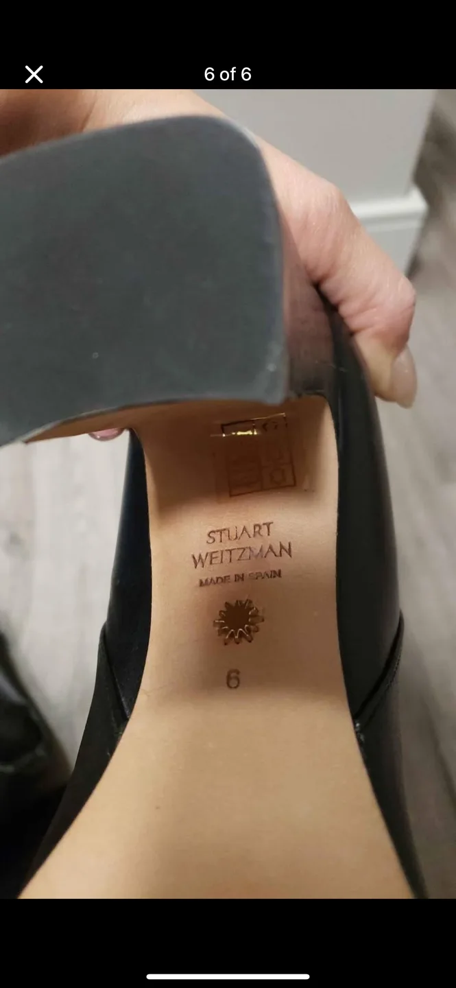 Stuart Weitzman Black Leather Knee-High Boots - Size 6 image indicator(6)