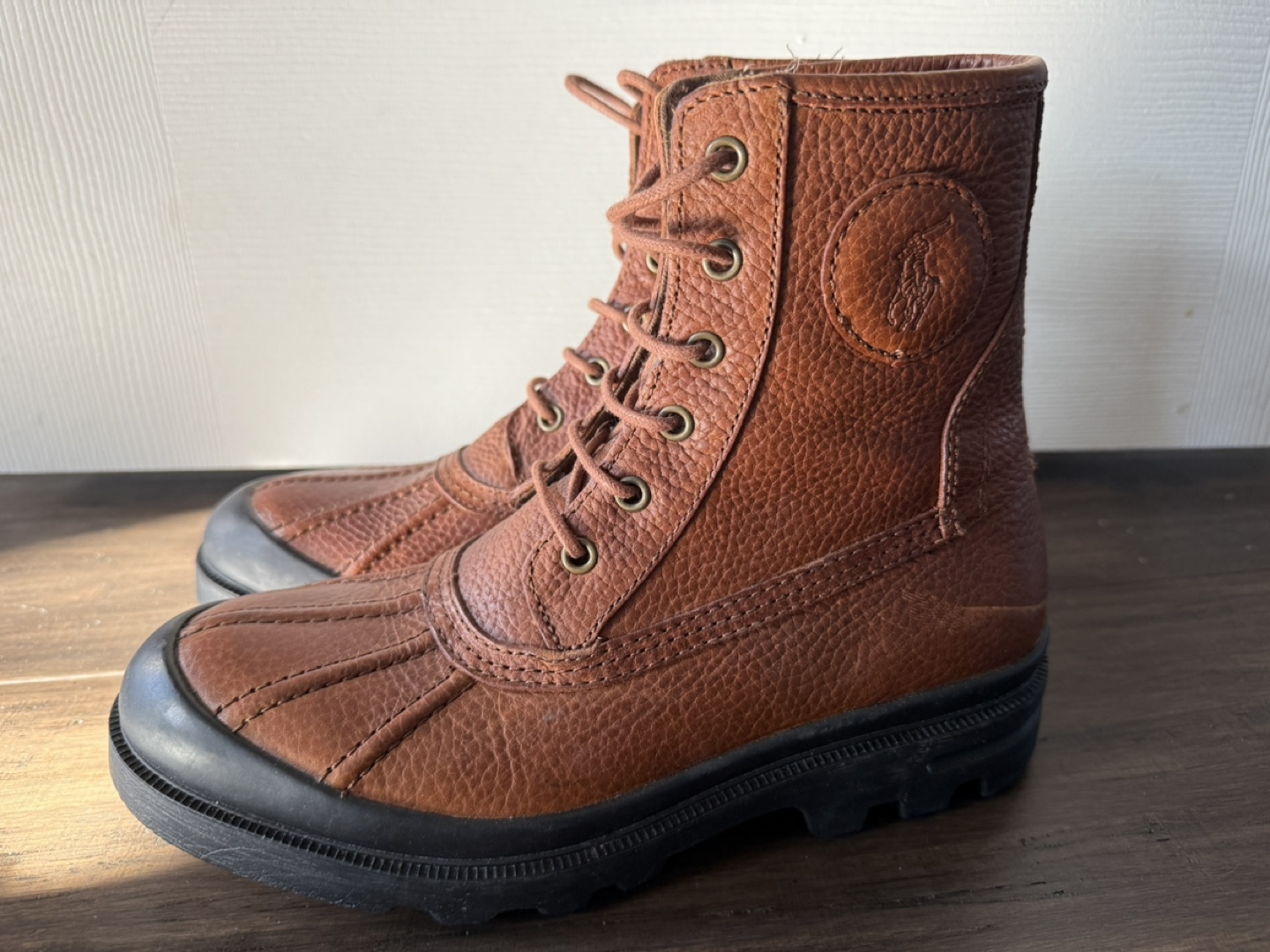 Polo Ralph Lauren Leather Boots - Size 7.5 - photo 2