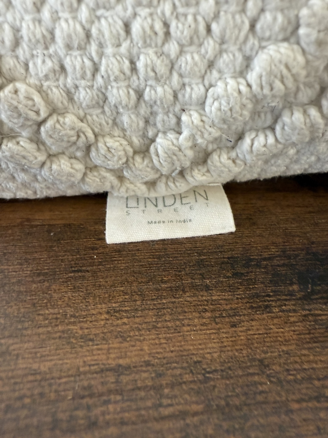 Linden Street Off-White Textured Throw Pillow - photo 2