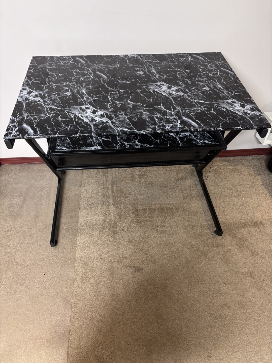 Glass desk