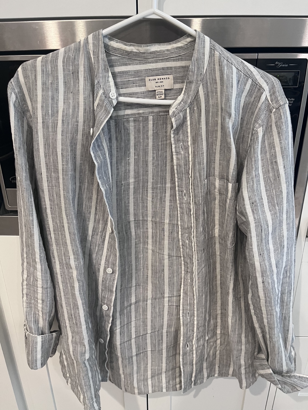 Club Monaco Men's Linen Blend Button-Down Shirt