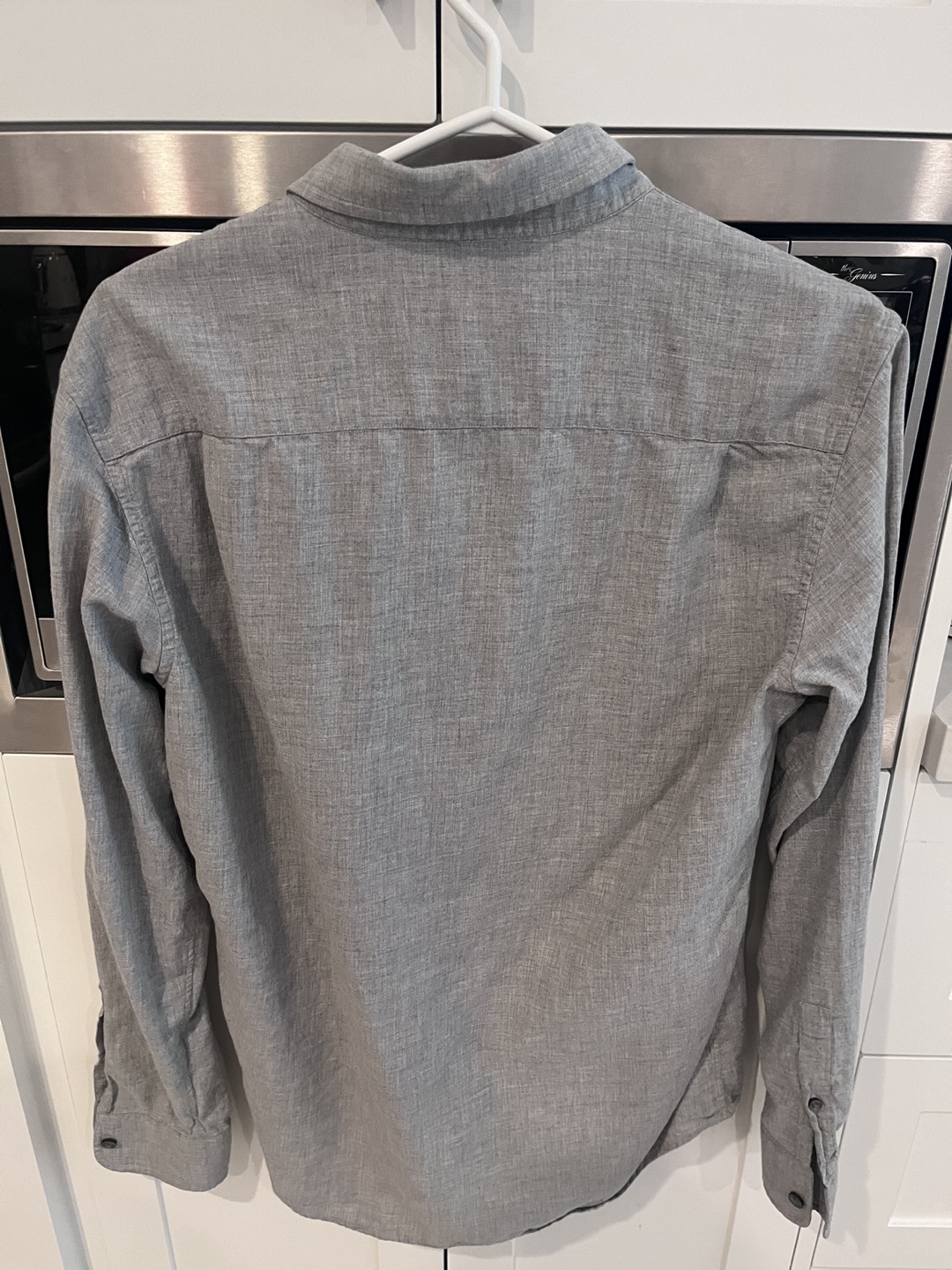 Men's Club Monaco Grey Long Sleeve Button-Down Shirt - photo 2