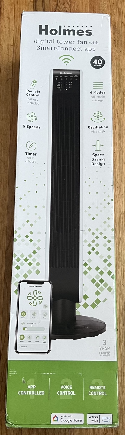 Holmes SmartConnect 40" Digital Tower Fan - New in Box - photo 3