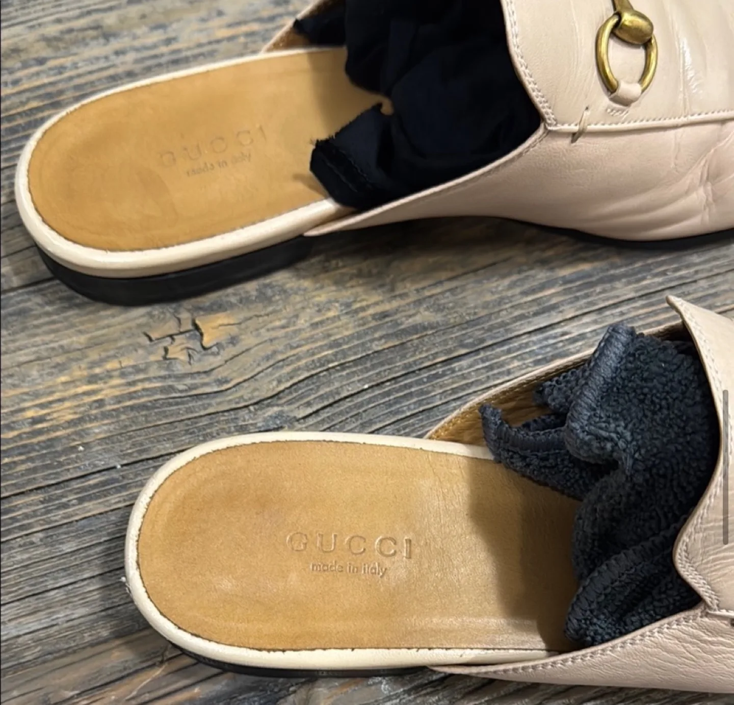 Gucci cream color princeton loafers - 39.5 image indicator(8)