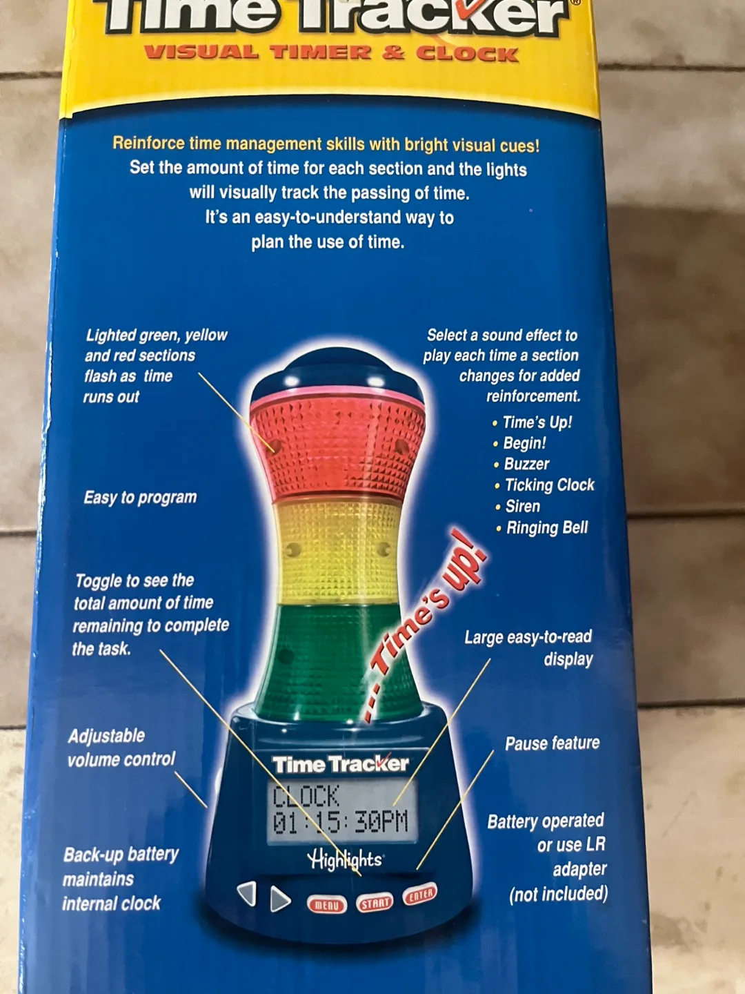 Time Tracker Visual Timer & Clock - Light Up image indicator(5)